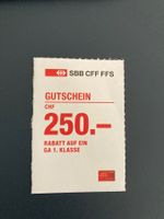 SBB Gutschein GA 1.Klasse