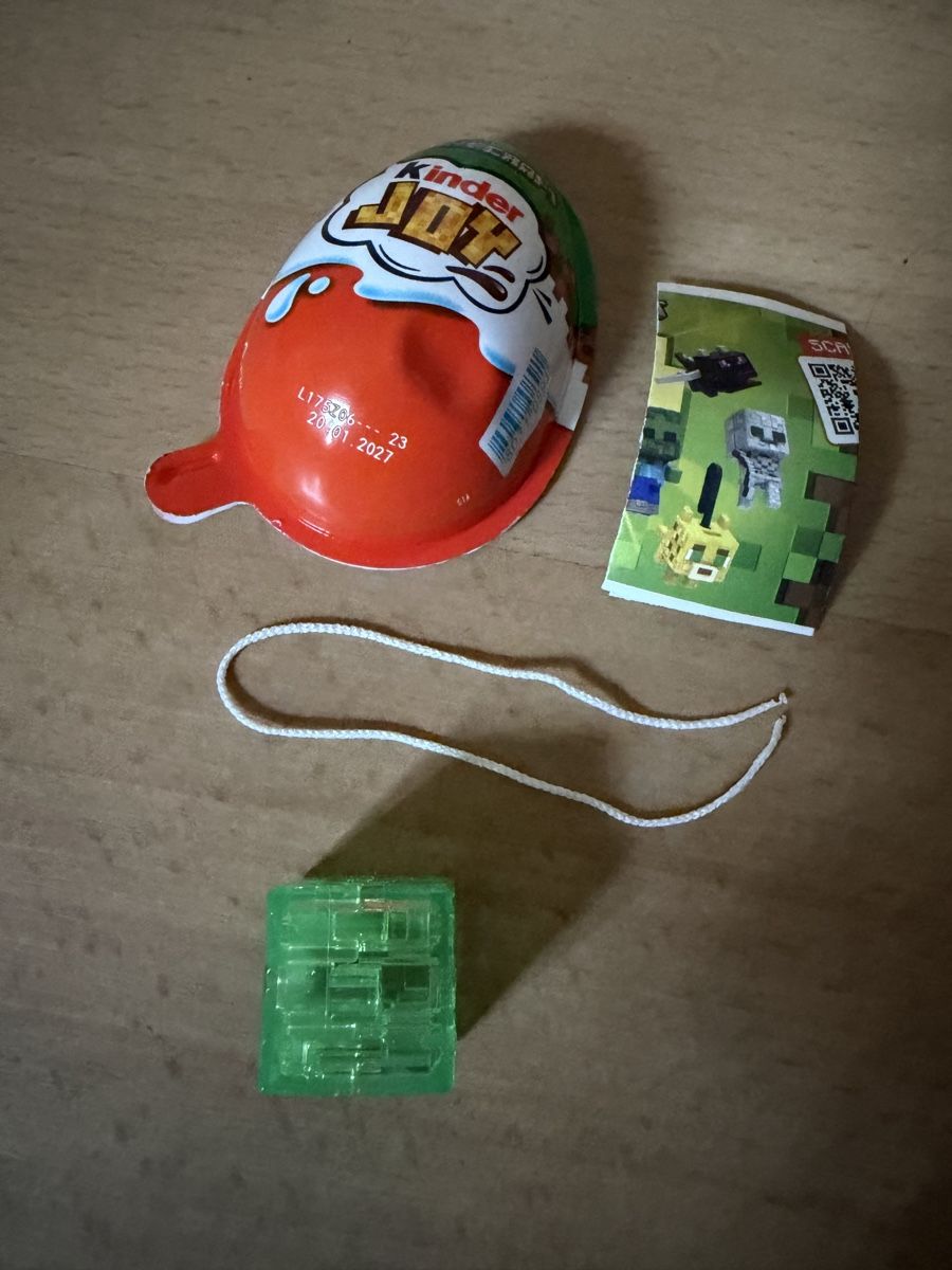 Figuren: Minecraft, bloc slime, Kinder Joy – Neu und originalverpackt aus Rochefort von ise_c7lc