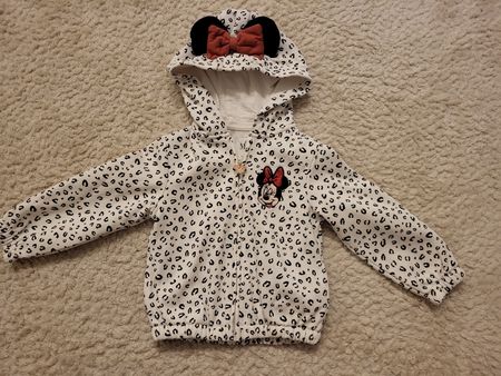 Minnie Mouse Kapuzenjacke Leopardenmuster Gr 104