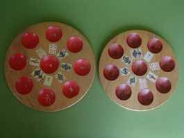 2 alte POCH Spielbretter mit Gebrauchsanleitung