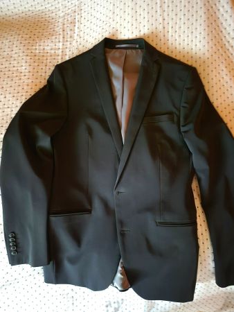 Anzug, super slim fit, schwarz