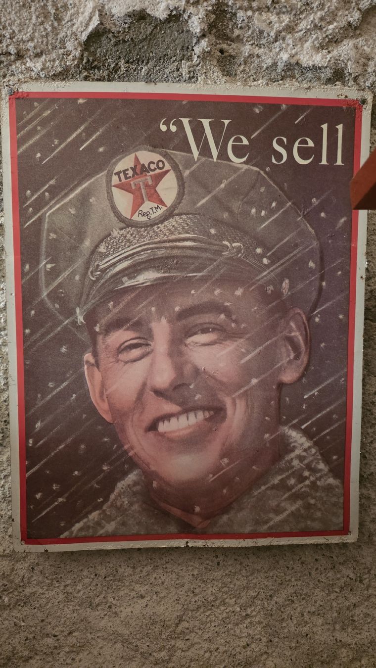 Texaco Schilder: Vintage rare Texaco panneau publicitaire  – Gebraucht aus Sion von Kifmi74