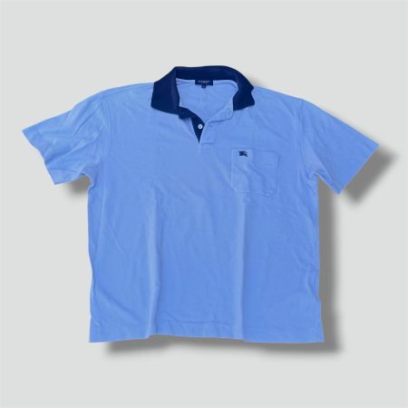 Burberry London vintage babyblue poloshirt authentic retro