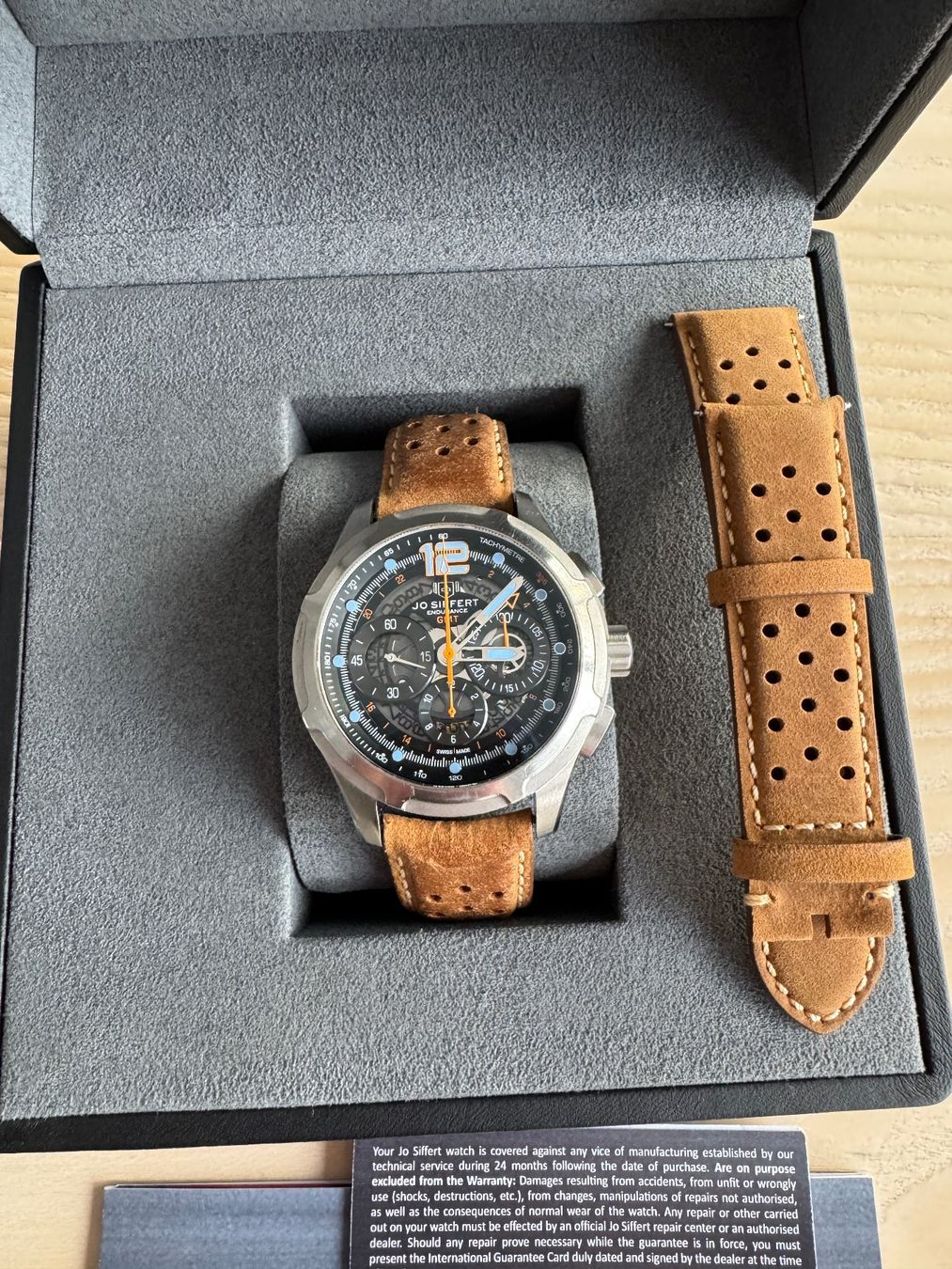 Orologi: Jo Siffert Chronograph endurance GMT Edition limitée – Usato da Vuadens venduto da 0vomaltine