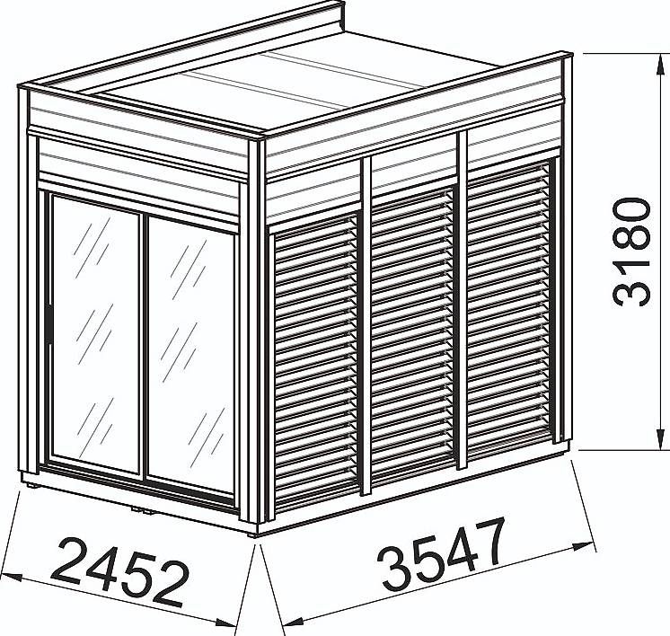Casette da giardino & serre: Modulhaus 3 x 2 Meter / WPMH32 – Usato da St. Gallen venduto da Spa_at_Home911 8