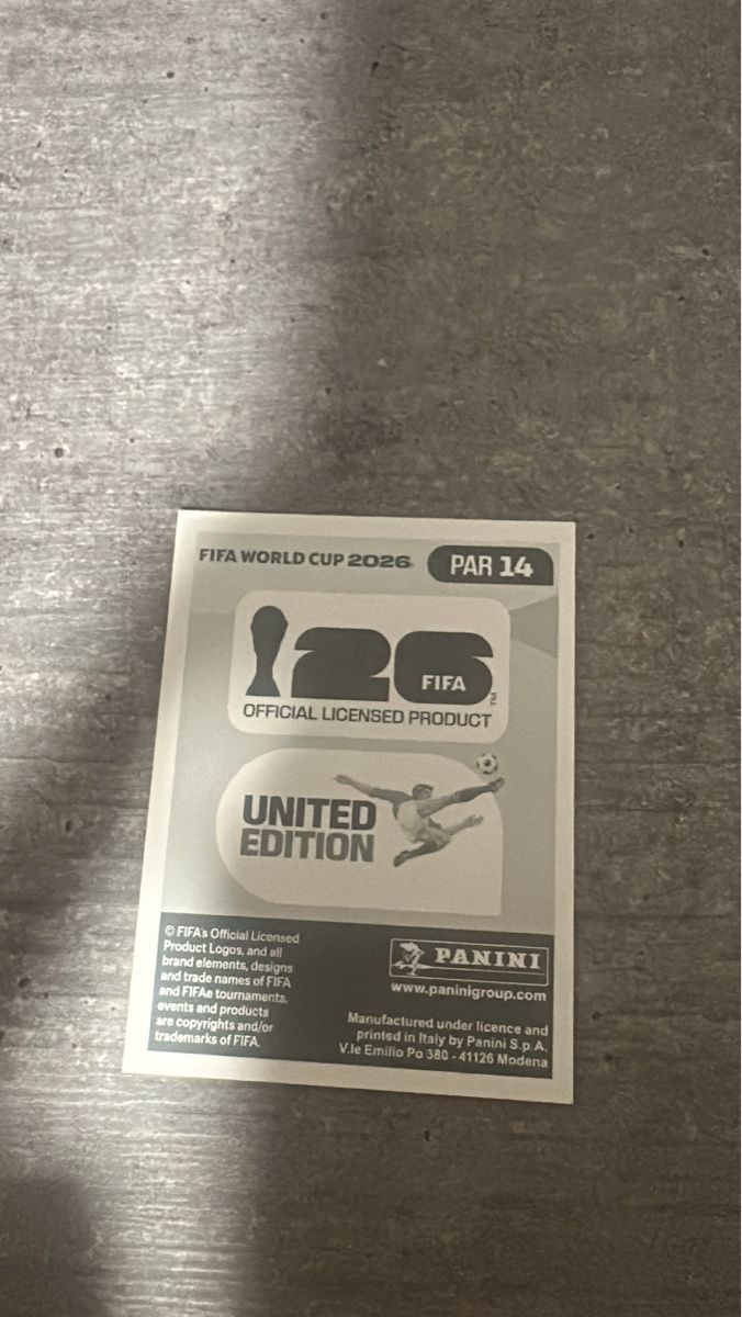 Panini Carte collezionabili: PAR 14 , FIFA WORLD CUP 2026 – Nuovo (secondo la descrizione) da Frauenfeld venduto da 1PegPeg1 1