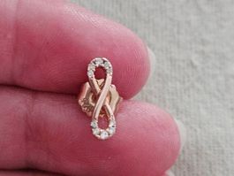 Ohrstecker Unendlichkeitszeichen Rosegold Zirkonia gebraucht