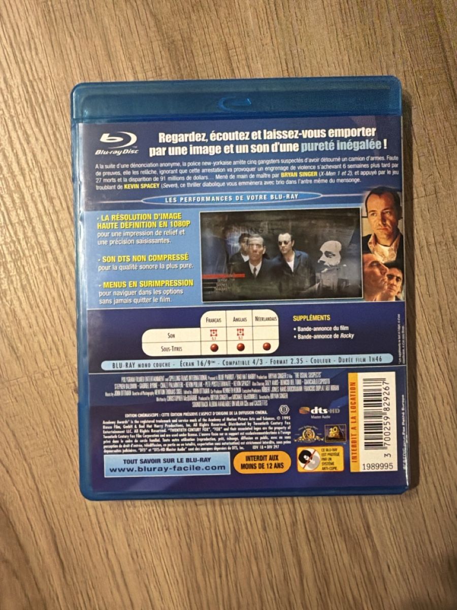 Tutti i DVDs: Usual Suspects (1995) BluRay – Usato da Hagendorn venduto da masterchieff 1