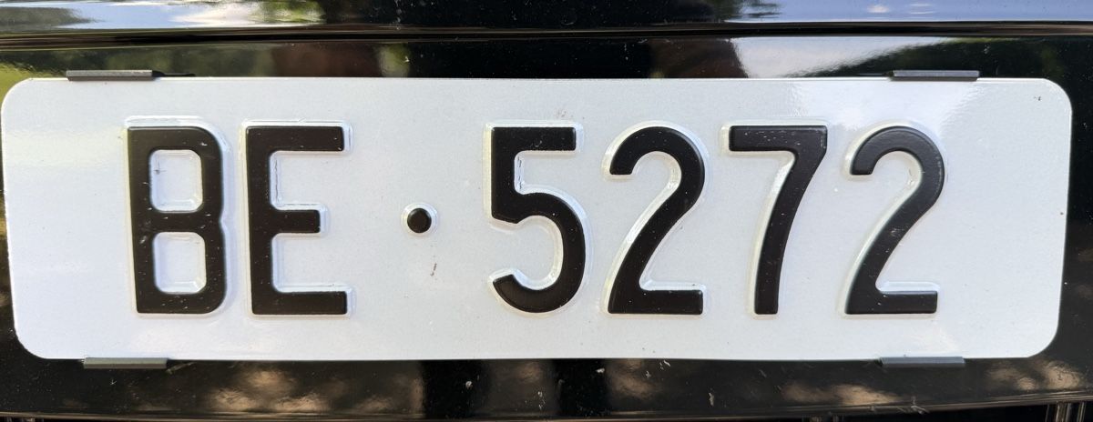 Schilder: Kontrollschild BE 5272 – Gebraucht aus Tavannes von Juju15 1