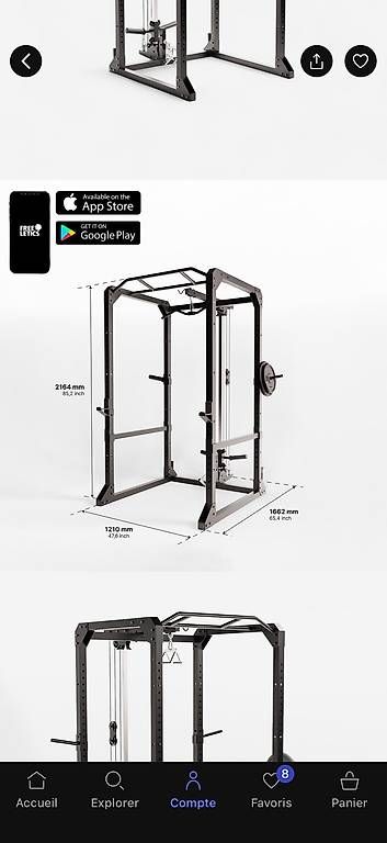 Hometrainer: Salle de fitness complète  – Usato da Grand-Lancy venduto da Dsfo