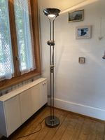 Vintage Stehleuchte mit verstellbarer Leselampe, Metall