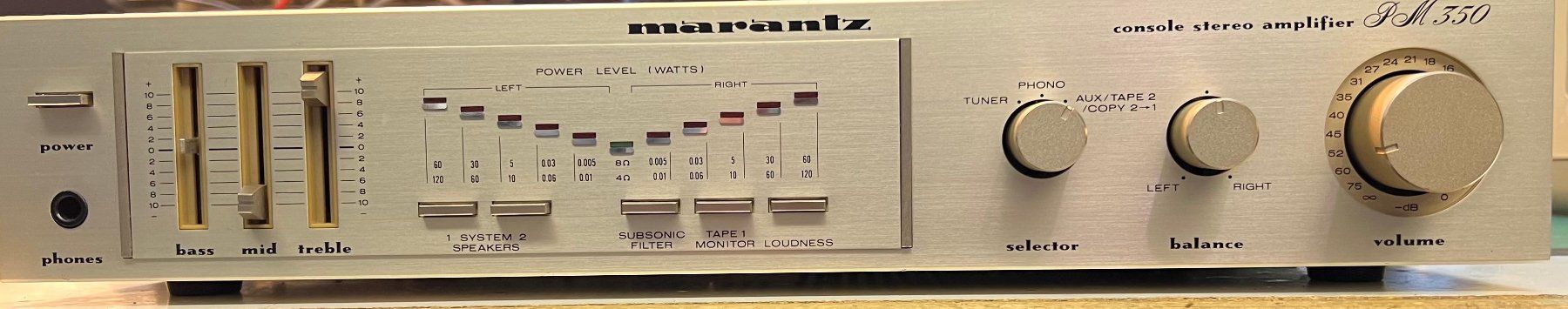 Marantz Amplificatori: Maranz PM 350  Stereo Verstärker – Usato da Walchwil venduto da Mokote1