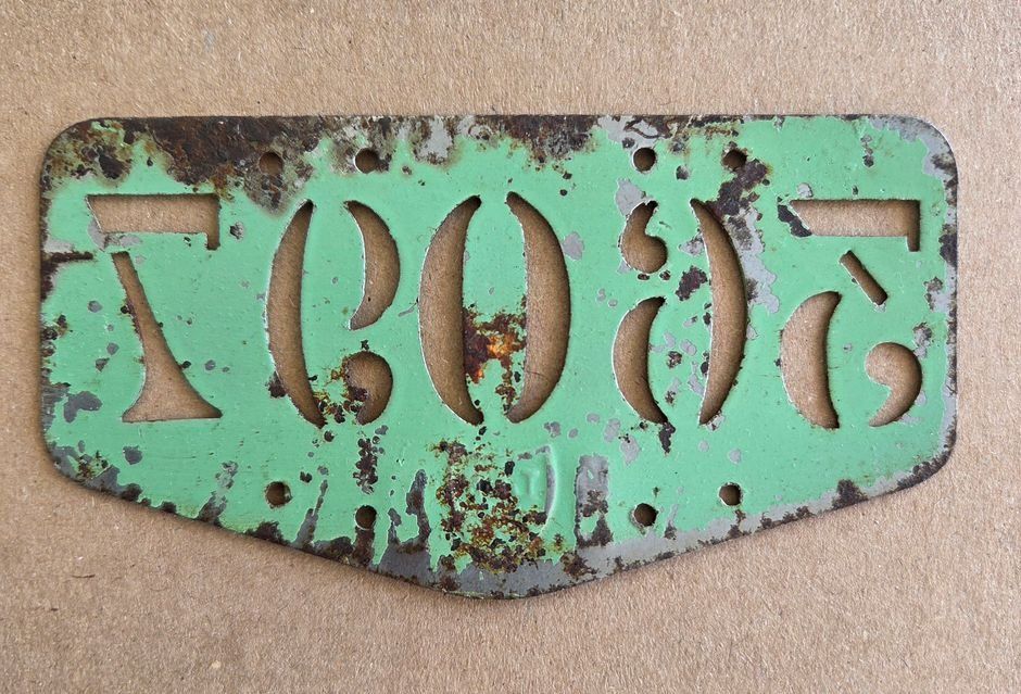 Sachs Schilder: Velonummer VD 1919 Plaque Velo – Gebraucht aus Schenkon von Uhu007 1