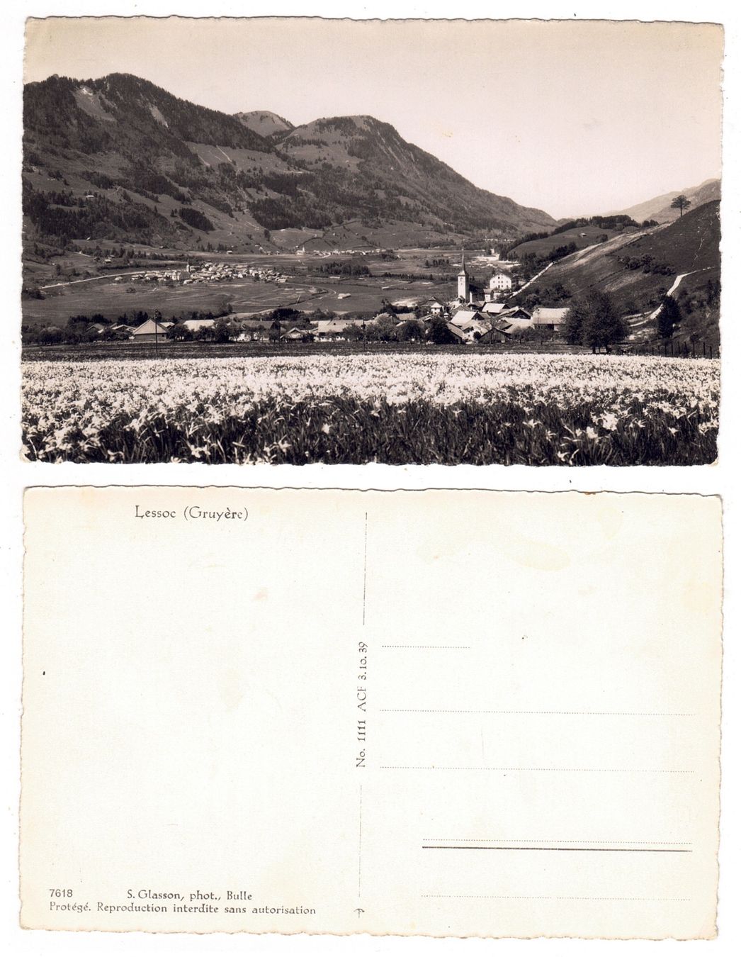 Cartoline postali: Lessoc (Gruyère) – Usato da La Tour-de-Peilz venduto da amjust