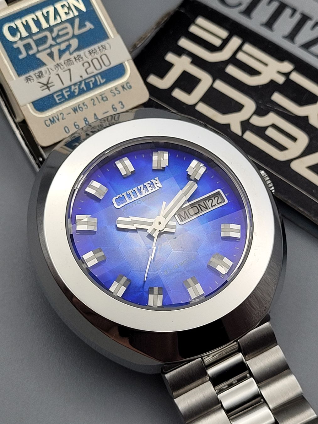 Citizen Orologi: 1973 NOS CITIZEN AUTOMATIC CUSTOM V2 DISCO DIAL VINTAGE JDM – Nuovo (secondo la descrizione) da Bern venduto da SeikoVintage