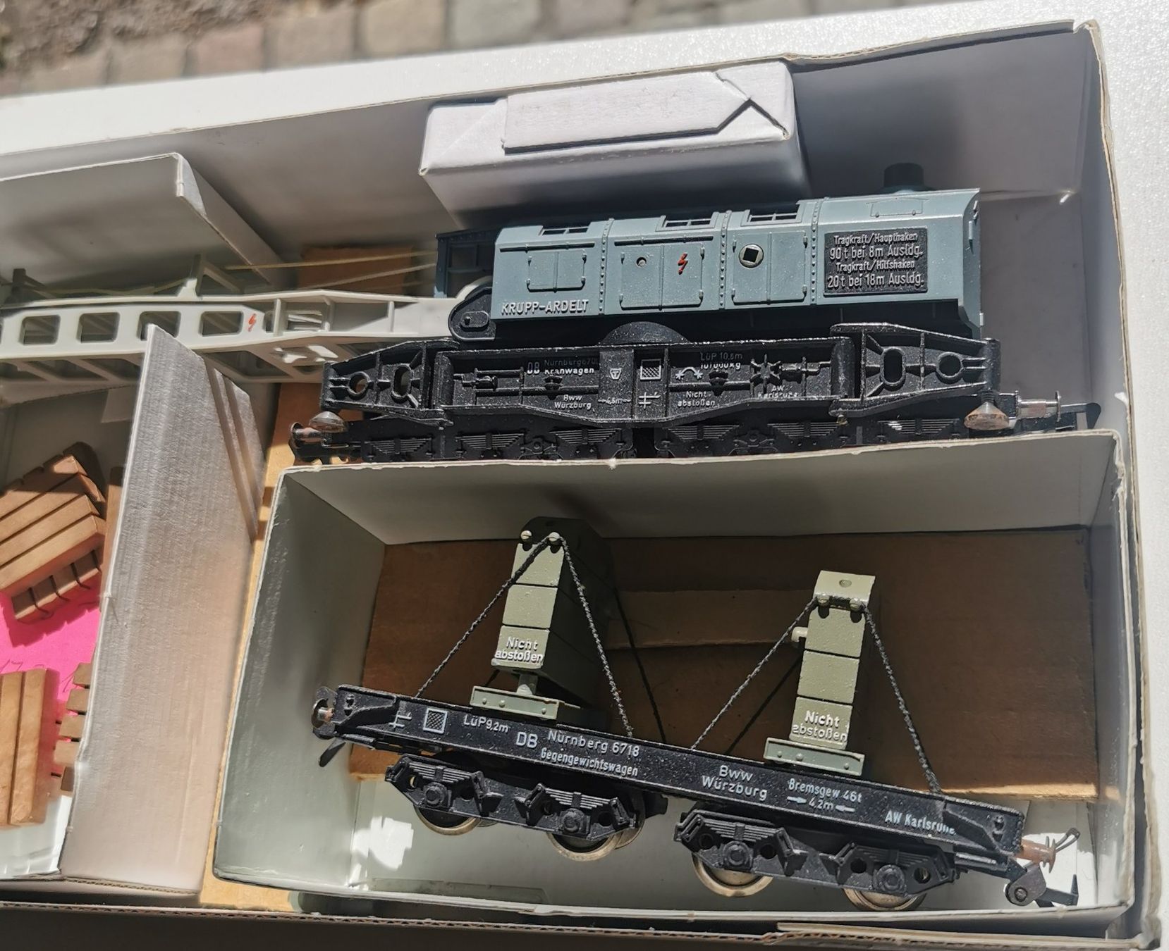 Fleischmann Modellini di ferrovie: Grosser Kranwagen – Usato da Waltenschwil venduto da Nitsud 1