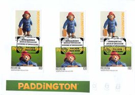 PADDINGTON - Combi FDC aus Bogen, Block und ZWISCHENSTEG !!!