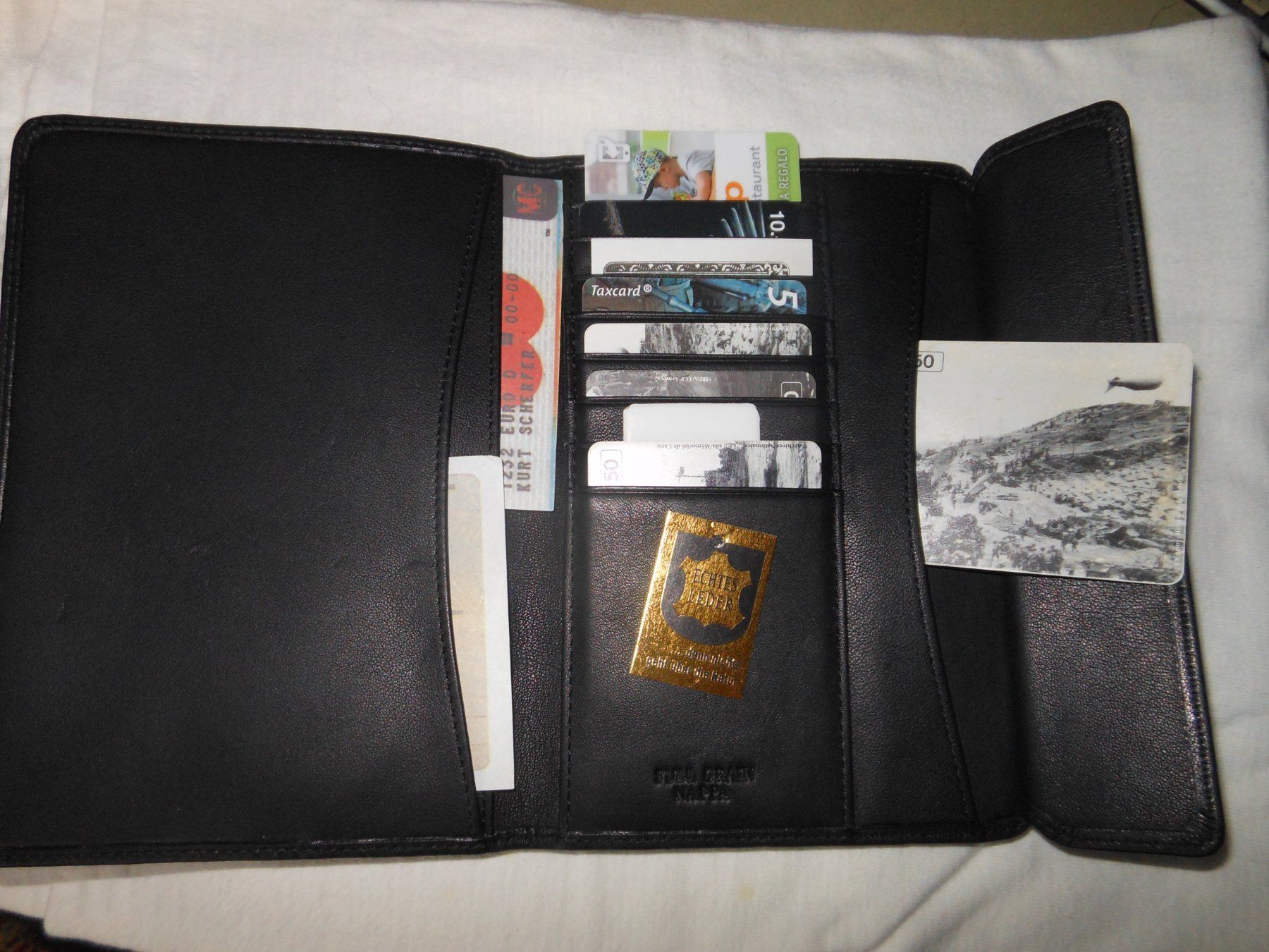 Brieftaschen: neu  Brieftasche aus vollnarbigem Nappaleder – Neu und originalverpackt aus Füllinsdorf von Cibum