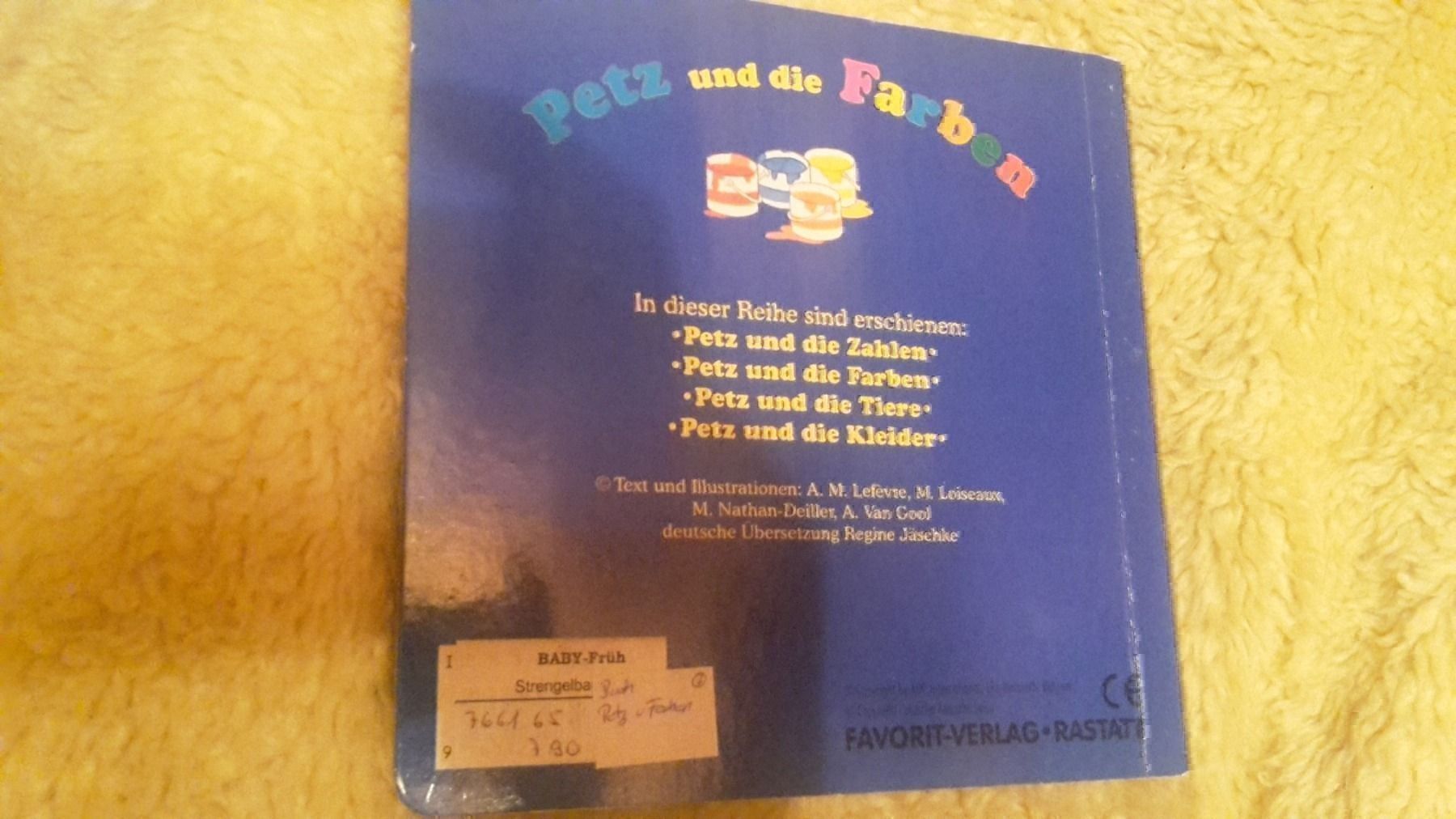 Libri: Buch Petz und die Farben – Nuovo (secondo la descrizione) da Schwarzenburg venduto da Flamingo07 1
