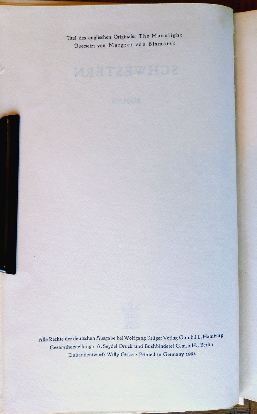 Libri: 1954: Joyce Cary - Schwestern, Deutsche Buch-Gemeinschaft – Usato da Uster venduto da Junipa 3