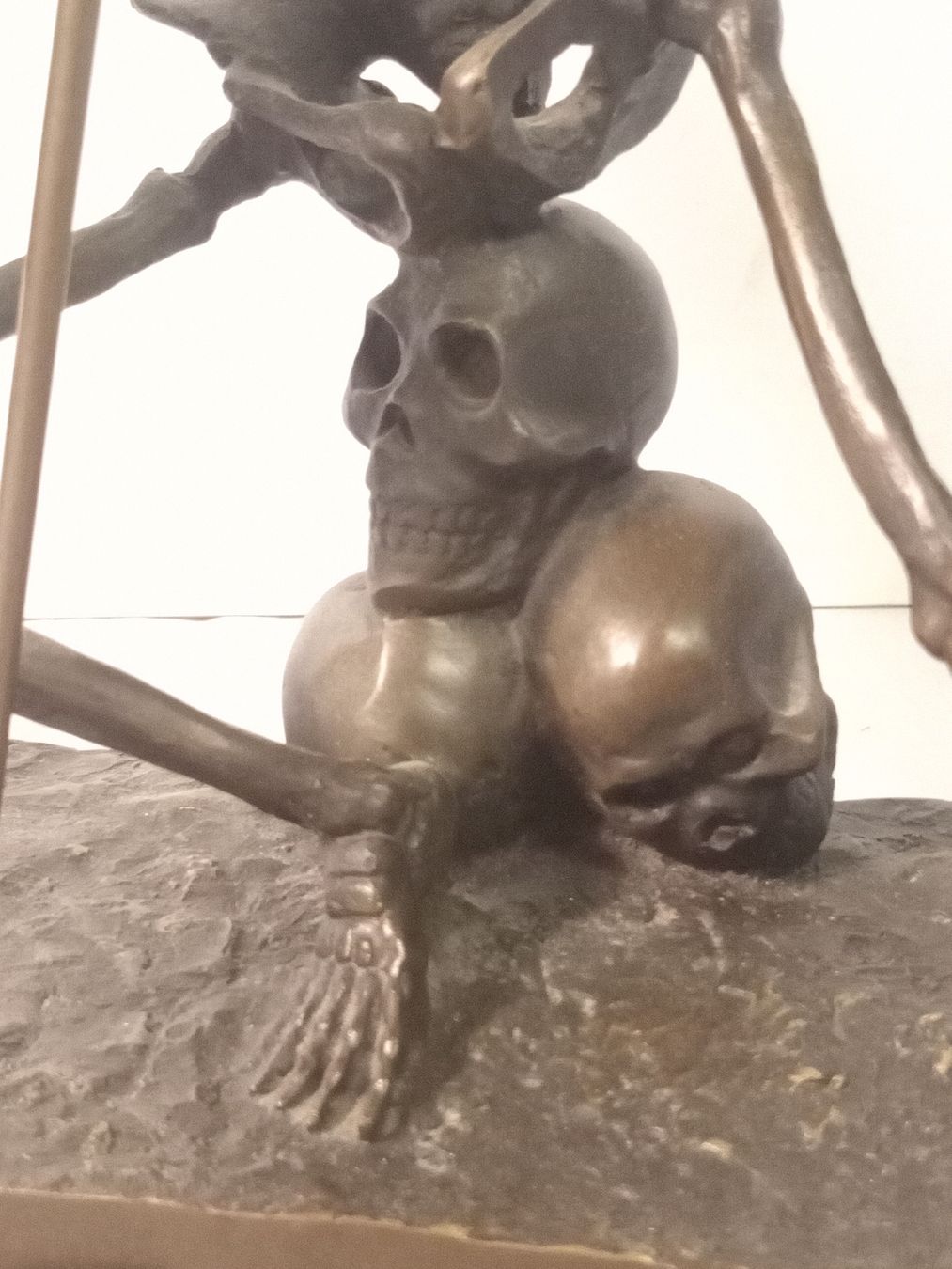 Sculture & Statue: Bronzeskulptur  "der Krieger" oder "Mement Mori" auf Sockel – Usato da basel venduto da markusb07 4