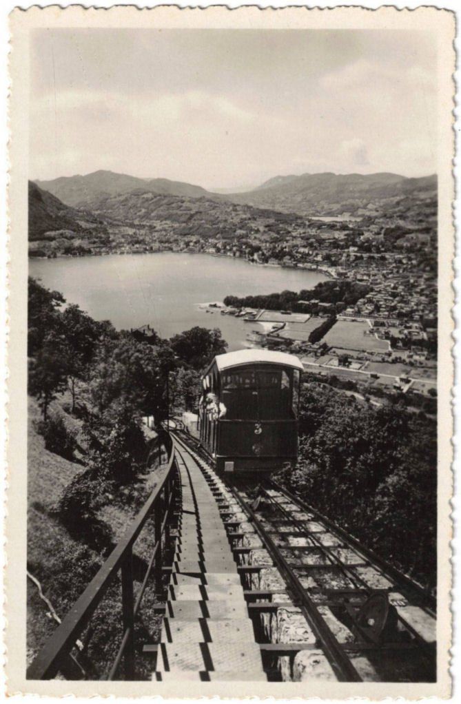 Ansichtskarten: Lugano - Standseilbahn Monte Brè – Gebraucht aus Binningen von Mountainrider
