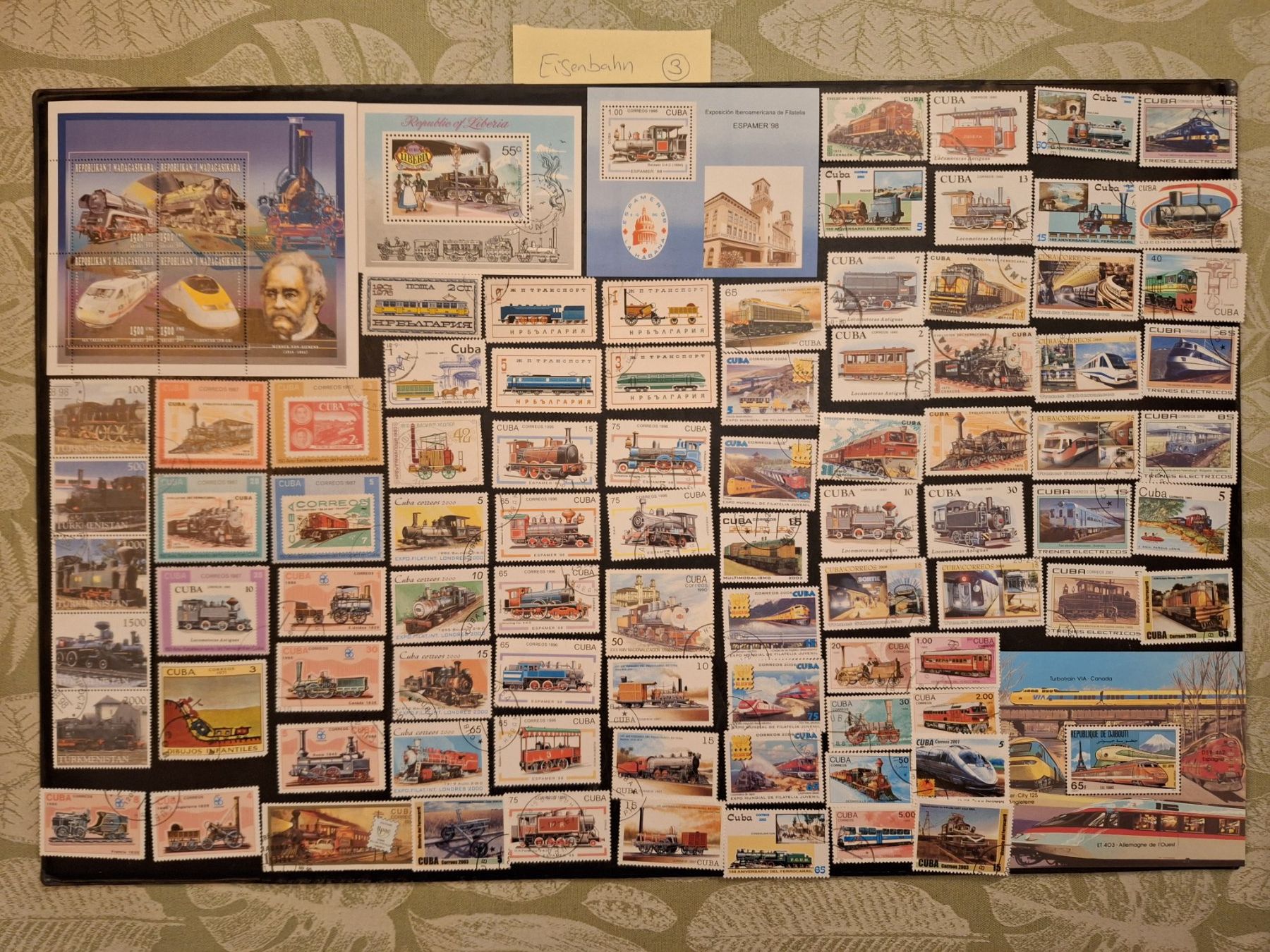 Alle Briefmarken: Grosse Eisenbahn-Sammlung (3) – Gebraucht aus Genolier von Antoine30 1