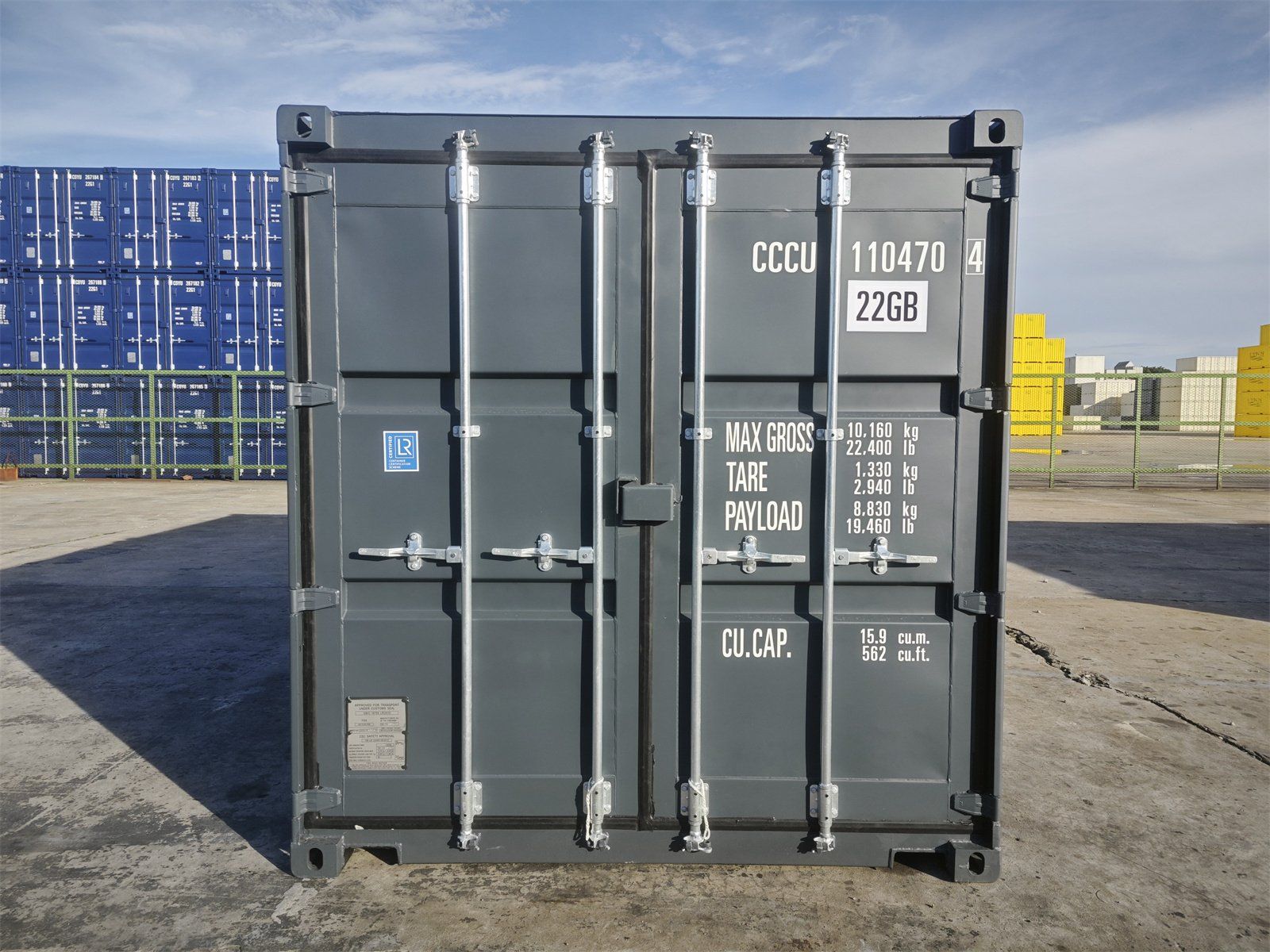 Sonstiges für Büro & Gewerbe: 10 Fuß Seecontainer/ one Way / Lagercontainer / Anthrazit – Neu (gemäss Beschreibung) aus Hamburg von inf_r2kx
