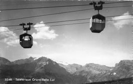 Teleferique crans bella lui Seilbahn