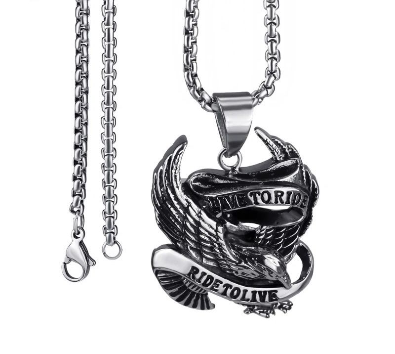 Catenine: Men necklace live to ride – Nuovo e nell'imballaggio originale da Aarburg venduto da StavFashion 2