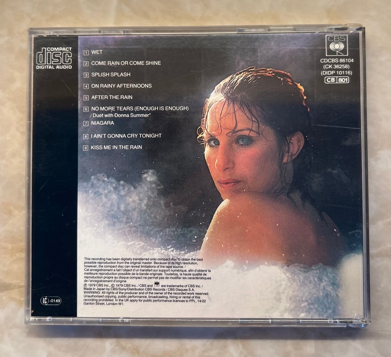 CD: Barbra Streisand - Wet – Usato da Liestal venduto da 99katzen 1