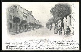 AK Basel, Blick in die Clara-Strasse