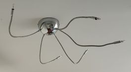 Moderne 6-flammige Deckenlampe Chrom