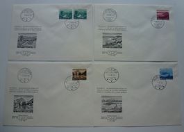 Pro Patria 1955 ++ 4 Komitee FDC ZNr. B72-B75