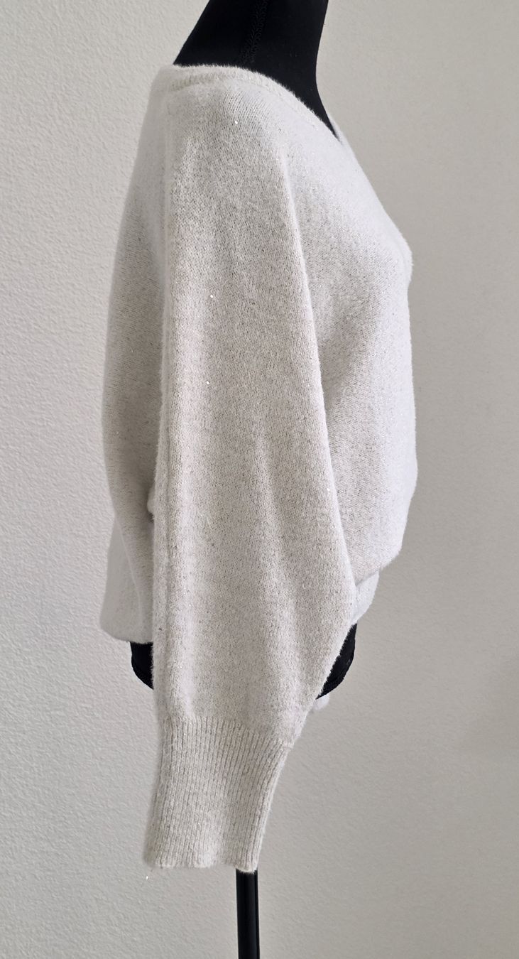 C&A Maglioni & Felpe: Pullover  weiss mit Glitzer Grösse XL neuwertig – Usato da Rheinsulz venduto da Gilea 2