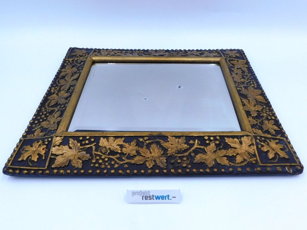 Spiegel mit Weinblätter und Teilvergoldetem Rahmen (Gebraucht) in ...