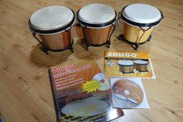 Bongos mit Übungsheft und CD