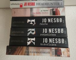 Jo Nesbo 6 BÜCHER Harry Hole Serie und Headhunter