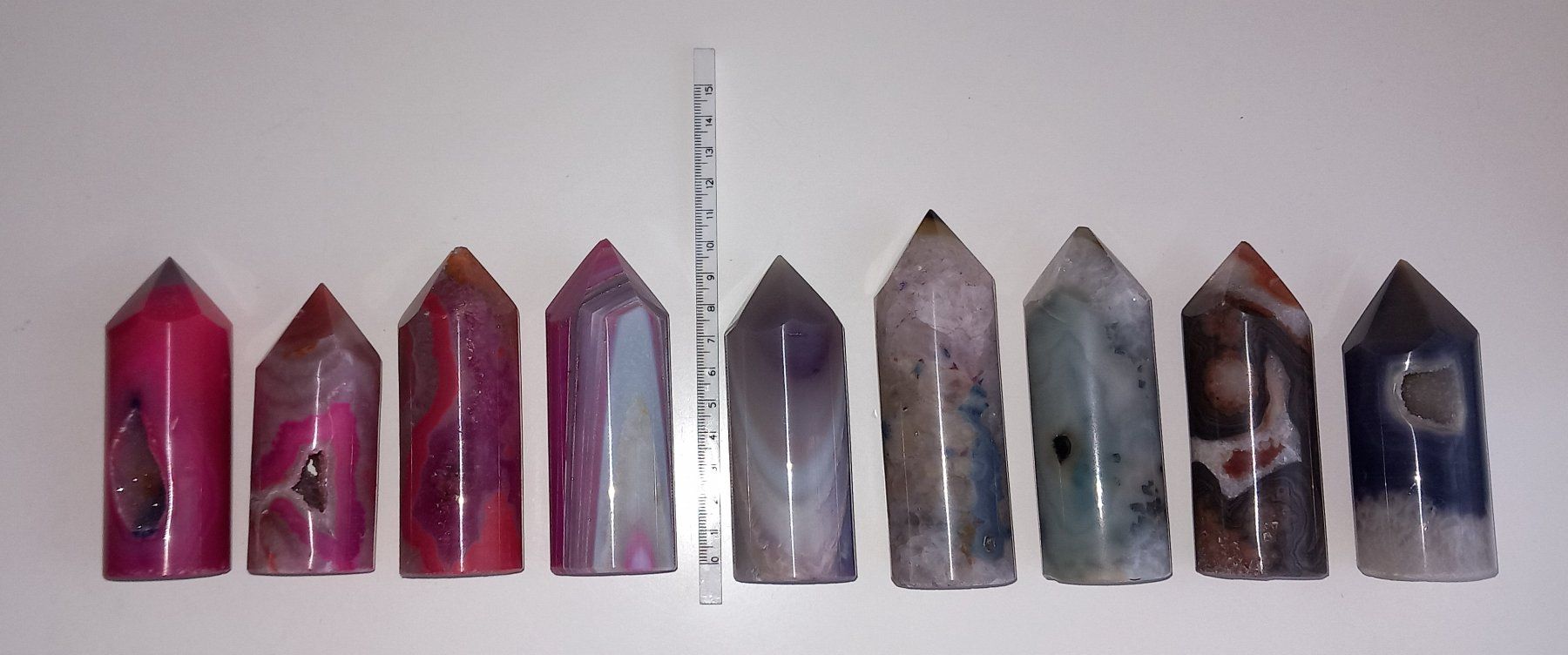 Minerali & Pietre curative: Lot: 9 Achatspitzen – Usato da Zumikon venduto da Ruby57