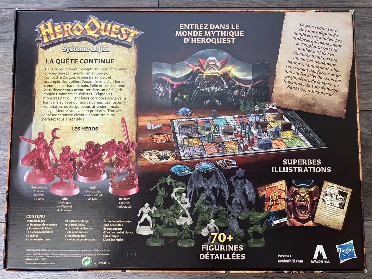 Giochi: HeroQuest Système de Jeu – Usato da Cottens FR venduto da Mitchum 1
