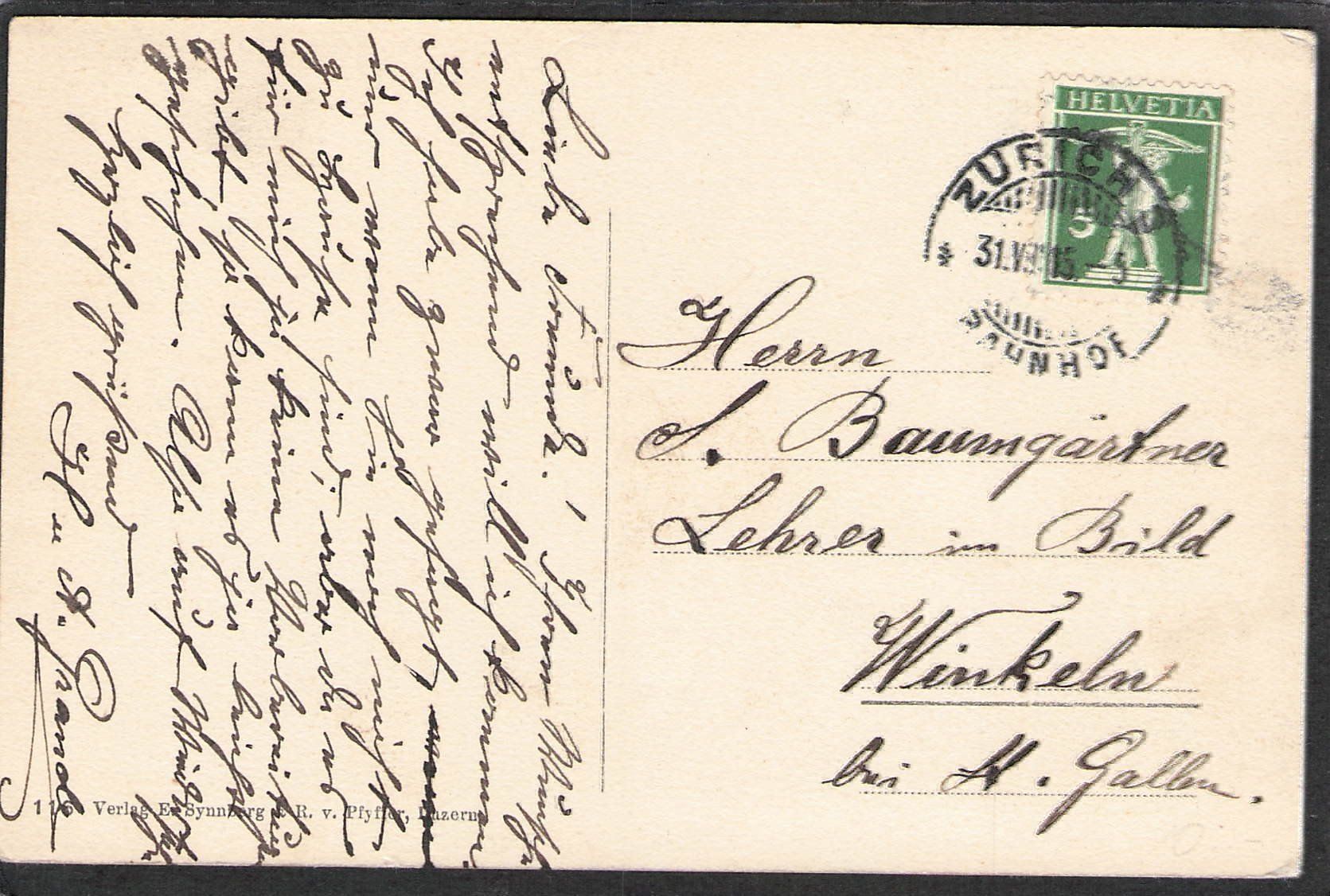 Ansichtskarten: -Pontoniere  Abladen , 1915 – Gebraucht aus Reichenburg von Pipo-67 1