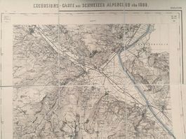 Karte Sargans   SAC 1888