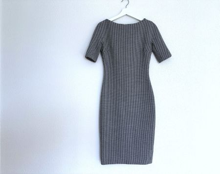 Basic Kleid Hahnentrittmuster Gr.XS