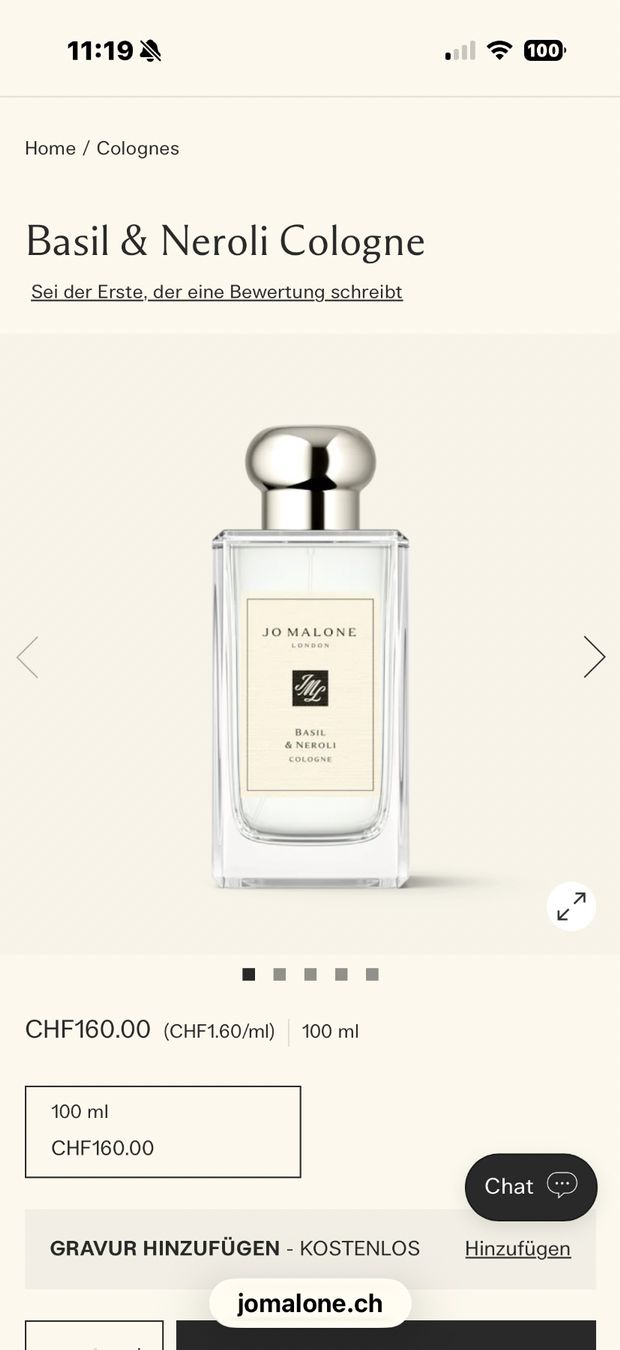 Jo Malone Parfum & Eau de Toilette: Jo Malone Basil & Neroli Cologne 100 ml – Gebraucht aus Volketswil von Irkasha 3