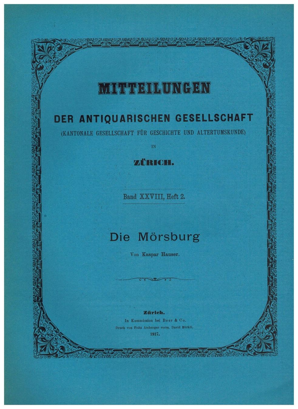 Bücher: Kaspar Hauser, Die Mörsburg – Neu (gemäss Beschreibung) aus Biel-Benken BL von rud_yc8p