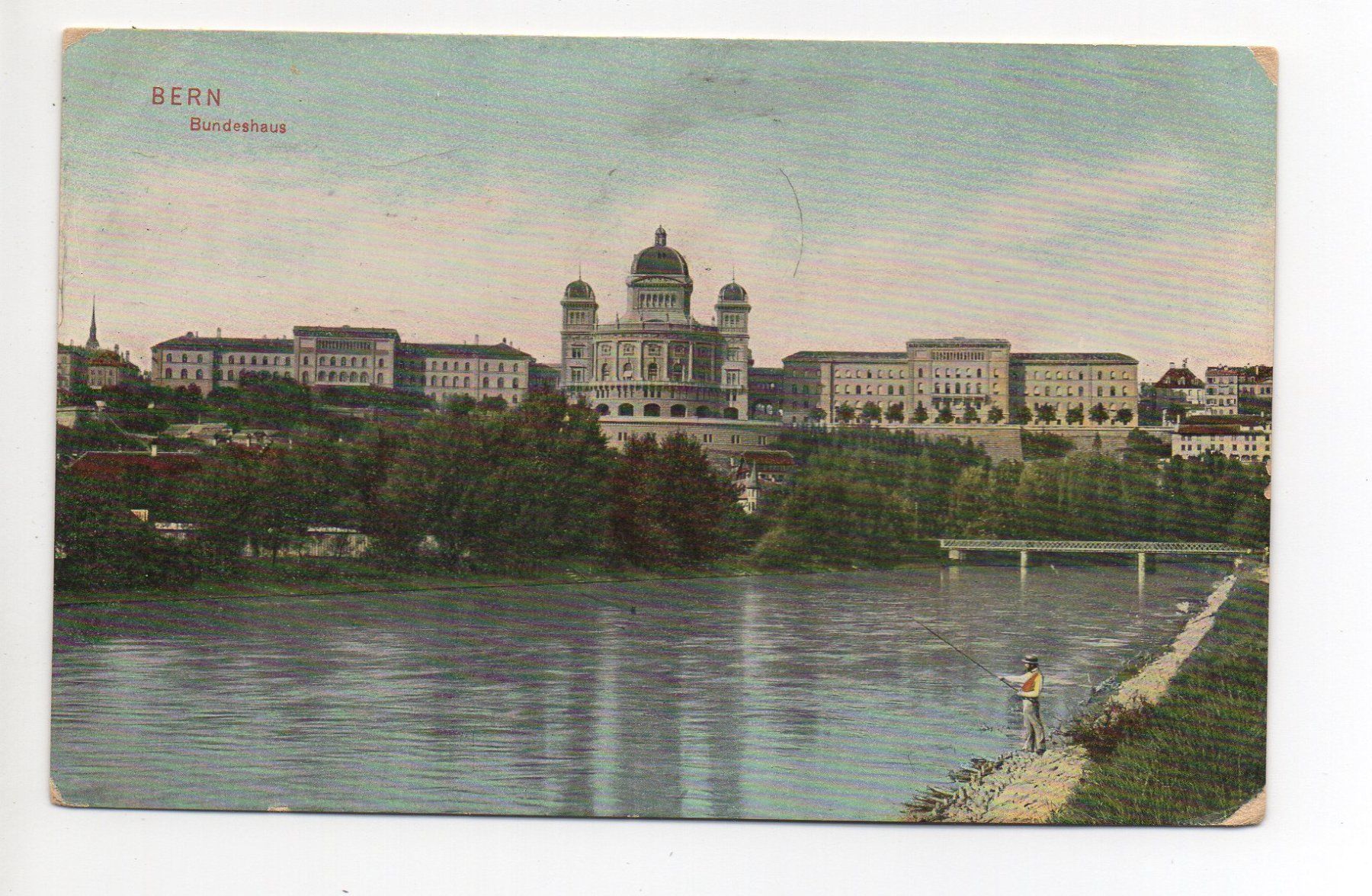 Cartoline postali: BERN Bundeshaus - Fischer – Usato da Jona venduto da philajona