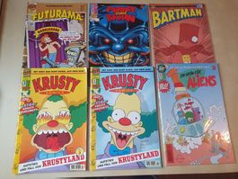 Comic Sammlung Krusty Pinky Brain Futurama Bartman Heim für