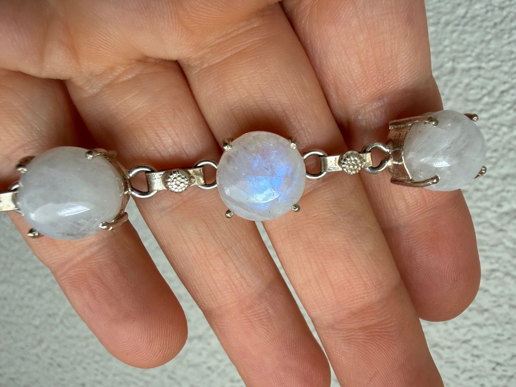 Armbänder & -reifen: Silber Armband mit Mondstein 925 – Gebraucht aus Spiegel b. Bern von Rogger72 1