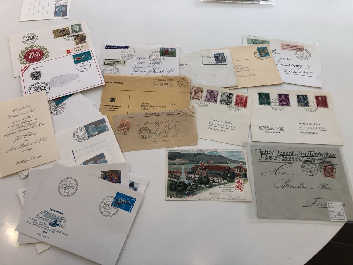 Alle Briefmarken: Sammelschatz WINTERTHUR ab 1879 – Gebraucht aus Lufingen von Rac0 7
