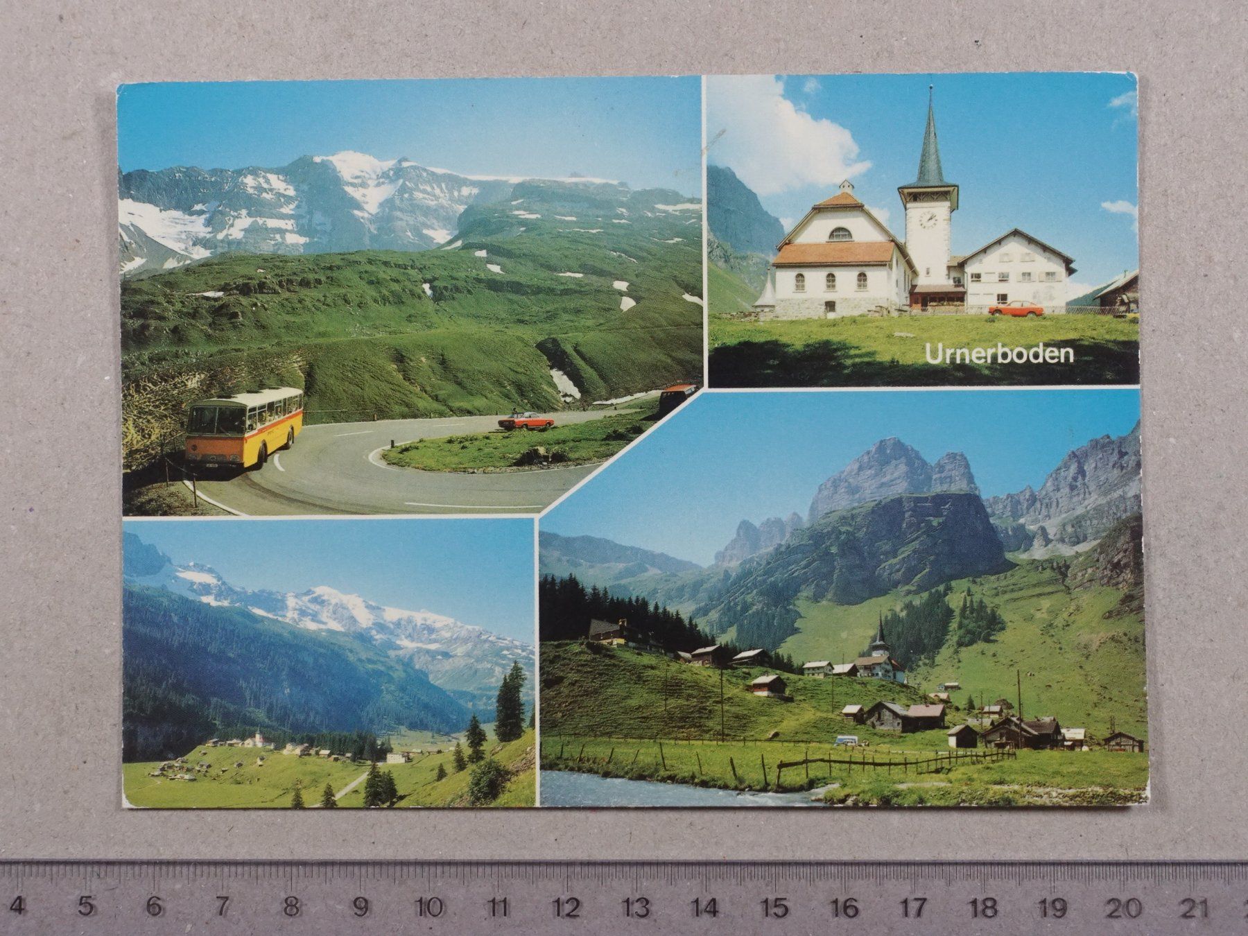 Cartoline postali: Urnerboden, Klausenpass, Postauto – Usato da Lenzburg venduto da fh1